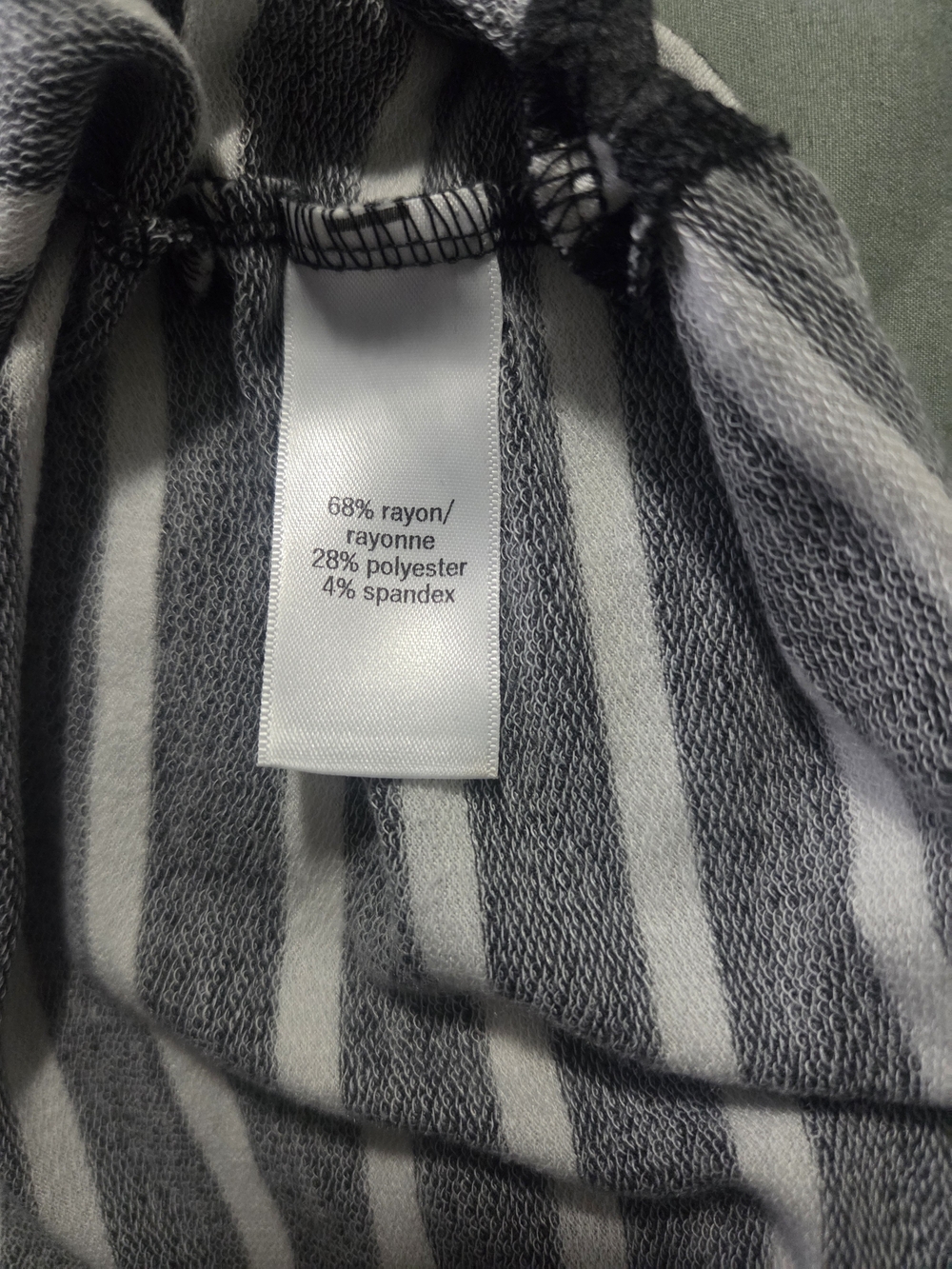 Women's Oversized Black & White Striped Short-Sleeve Tee Size 3x - Picture 7 of 9